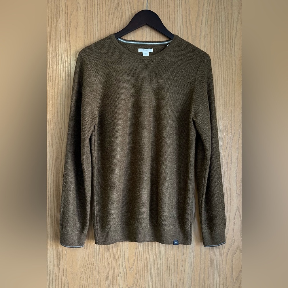 BRAX | Men's Size EU 48 US Small | Brown Wool Blend Knit Sweater Pull Over